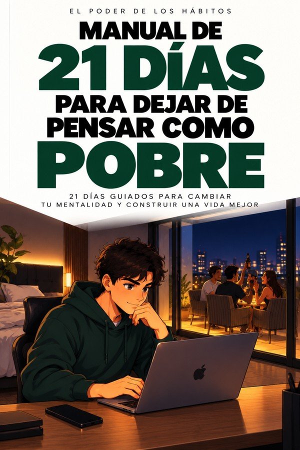 Portada del Manual de 21 días para dejar de pensar como pobre